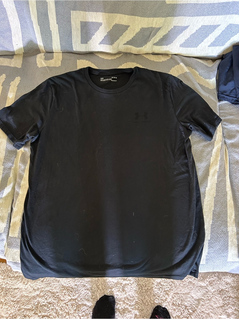 Under Armour Black Crew Neck Short Sleeve Performance Tee